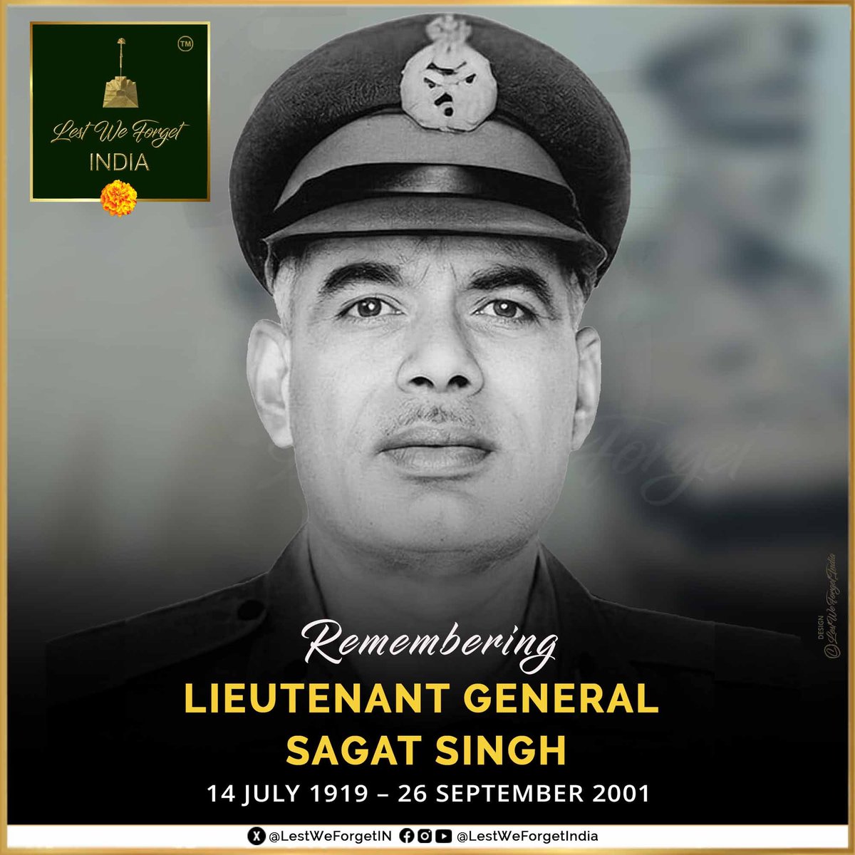 LestWeForgetIN's tweet image. Tributes to a legendary Commander on his 106th birth anniversary today.
#LestWeForgetIndia🇮🇳 Lieutenant General Sagat Singh, 3 GORKHA RIFLES, Padma Bhushan, PVSM was born #OnThisDay 14 July in 1919
From Goa Liberation of 1961 to Bangladesh Liberation War/Indo-Pak War of…
