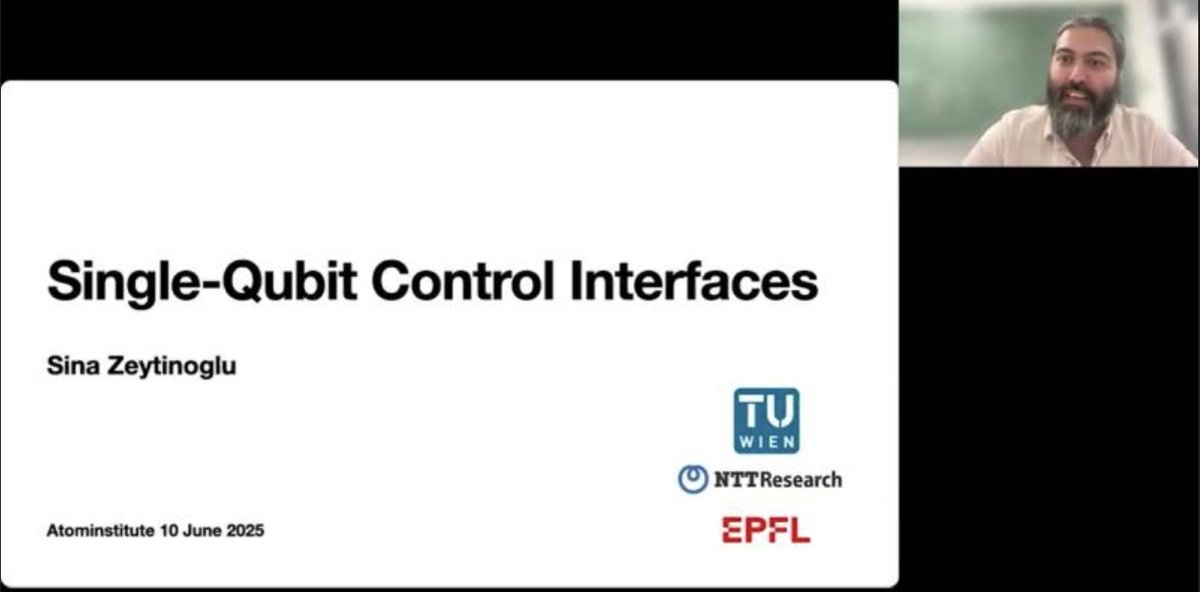 Kuantum Teknolojileri Akademisi'nin 7. bölümünde Viyana Teknik Üniversitesi'nden Sina Zeytinoglu'nu konuk ettik.

"Tek kübitli kuantum kontrol arayüzleri" başlıklı konuşmasını Youtube kanalımızdan izleyebilirsiniz.

youtu.be/EZ9g2fIWhZU
