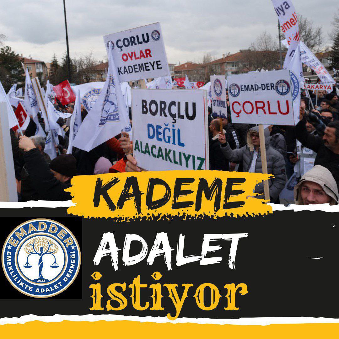 🔹 08.09.1999 sonrası sigorta girişi,
🔹 Yıllarca süren prim ödemeleri,
🔹 Artan yaş şartı,
🔹 Tırmanan emeklilik yaşı…
📌 Bu sistem milyonlara sadece beklemeyi reva gördü‼️

#KademeEmekçininAlınteridir