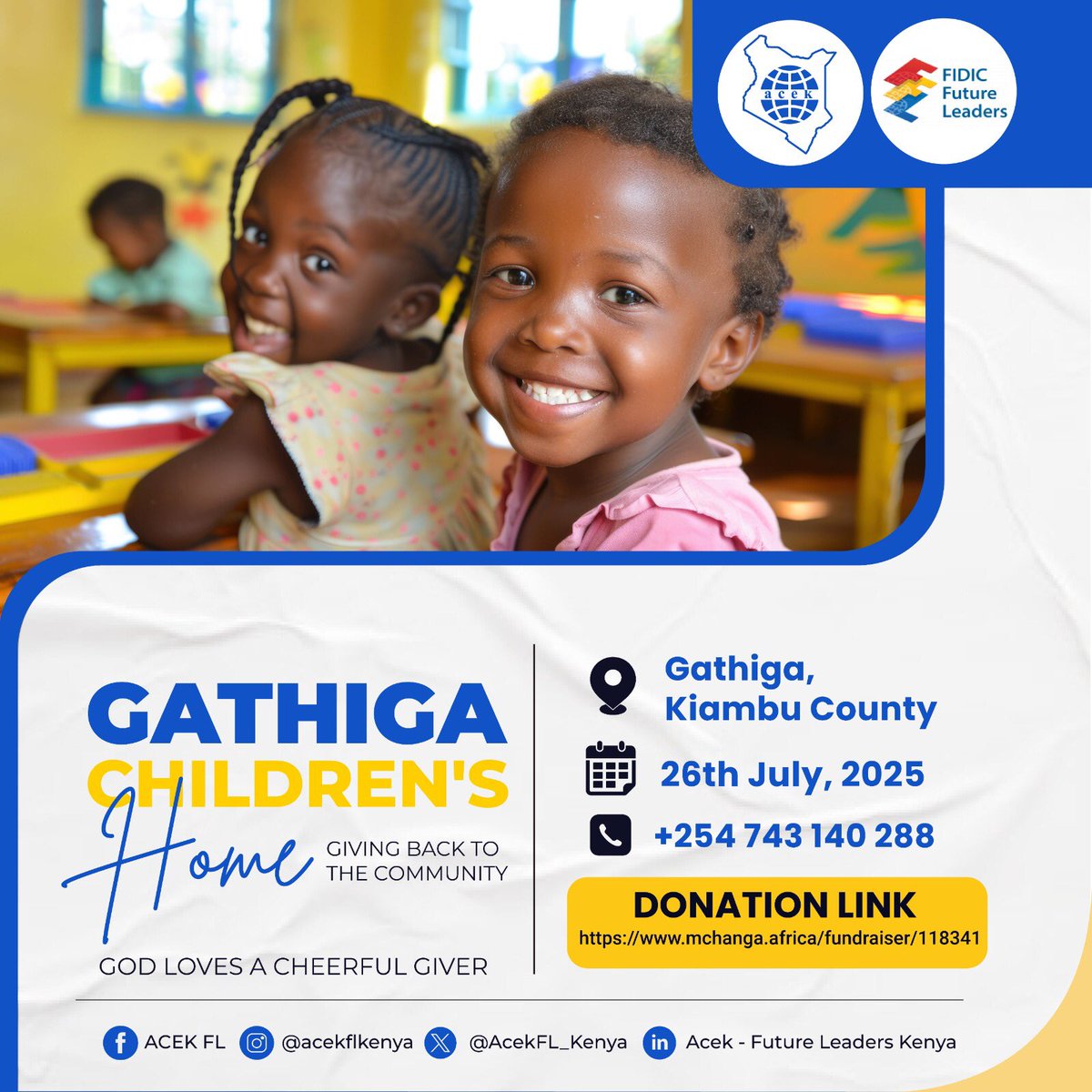 Donate via mchanga.africa/fundraiser/118…

<a href="/AcekFL_Kenya/">ACEK- Future Leaders</a> <a href="/ACEK1968/">The Association of Consulting Engineers of Kenya</a> <a href="/TheIEK/">The Institution of Engineers of Kenya</a> <a href="/KenyaFraternity/">KENYA ENGINEERING FRATERNITY</a> <a href="/honkabogo/">Hon. William Kabogo</a> <a href="/Railajunior/">Raila Odinga Junior</a> <a href="/NyokabiJesse/">Nyokabi Jesse 4️⃣.0️⃣</a> <a href="/RMwema_/">R. Mwema</a> <a href="/_Ra_chel_/">Wanjiku wa Mwangi</a> <a href="/Dr_JJames/">Dr. James| Online Sales Doctor</a> <a href="/engabuto/">George O. Abuto</a>