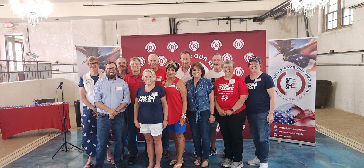 HallCountyGOP's tweet image. Thank you to all the amazing Patriots that showed up for our annual Patriot Picnic! We were excited to be joined by Congressmen Andrew Clyde as he updated us on how things are going in DC!