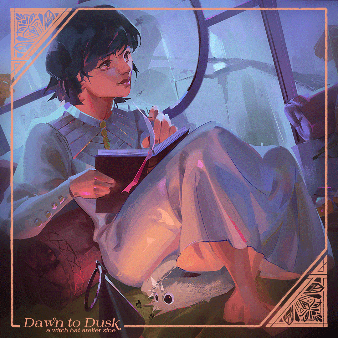DawnToDuskZine's tweet image. — Page Preview 🌑
Here's a preview of one of the zine's pages created by @fluffelart !
Preorders are open until 7/23, link in our bio! ✨
#Δ帽子 #witchhatatelier