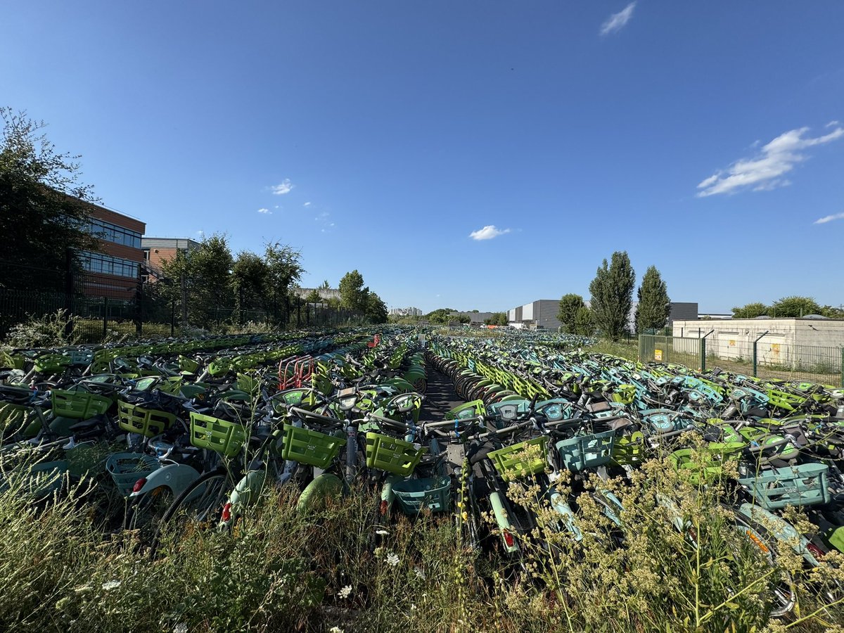 Après le cimetière des Autolib', le cimetière des Vélib' : #AnneHidalgo aura laissé derrière elle un champ de ruines.