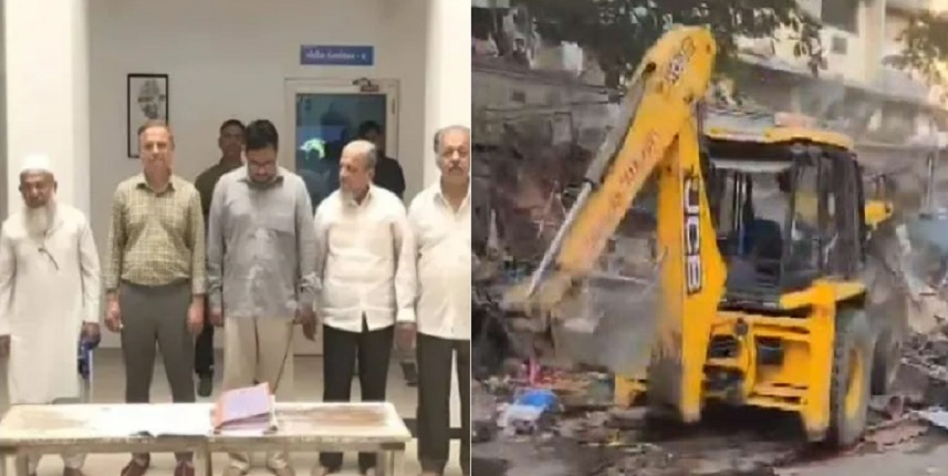 SudarshanNewsTV's tweet image. कर्णावती वक्फ संपत्ति घोटाले में बुलडोज़र एक्शन... आरोपी सलीम खान की अवैध इमारत पर नगर निगम ने की कार्रवाई

#ahemdabad @AhmedabadPolice #AMC #scam #waqfboard #Gujarat

sudarshannews.in/news-detail.as…