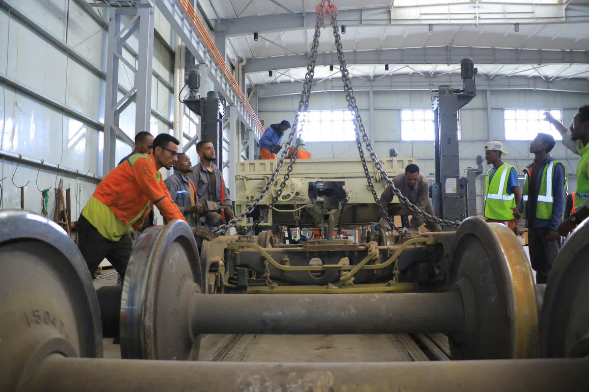 TakeleUma's tweet image. At EDR, We Turn Dreams Into Reality!

I’ve never been more hopeful than I am today, witnessing the incredible  #DreamTeam at Ethio-Djibouti Railway (EDR) Rolling Stock rise above every challenge.  

Rolling stock overhauling? -We mastered it.  
Train control systems?- We…