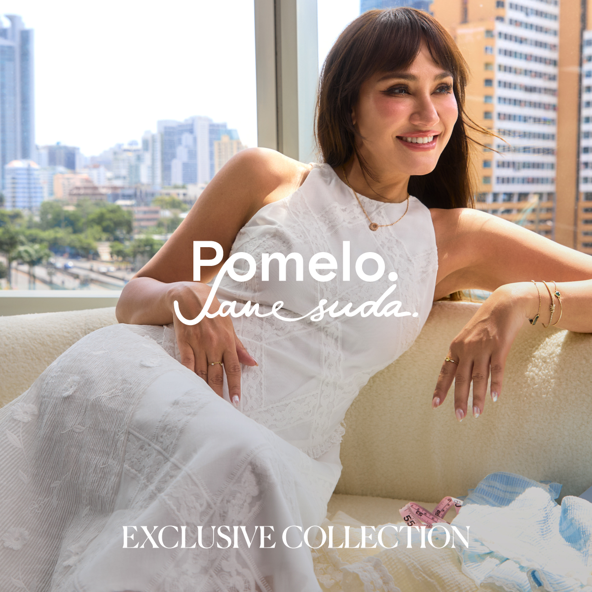 Introducing our latest collab with Thai designer 🇹🇭 Pomelo. x Janesuda 🤍 Limited soft &amp; feminine pieces, perfect for weekday-to-weekend 🍀

Shop now at pomelofashion.com 

#PomeloxJanesuda #Pomelo #PomeloGirls #PomeloFashion