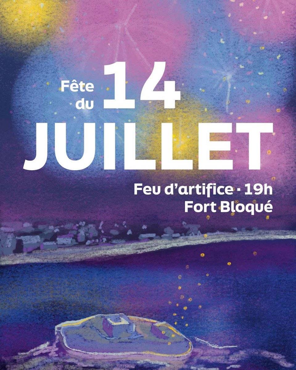 🇫🇷 #14Juillet à #Ploemeur
🕚 11h : Cérémonie place des FFL
🍽️ 19h : Restauration @ Fort-Bloqué (PRC)
🎶 21h : Bal avec Suspens Orchestra
🎆 23h15 : Feu d’artifice
Venez fêter la #FêteNationale avec nous !