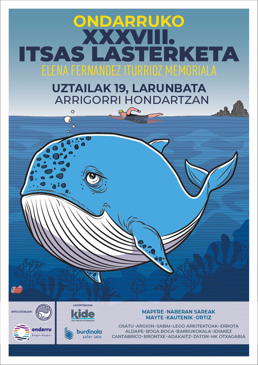 [KIROLA] 🏊🏻‍♀️Ondarru Igeri Taldeak XXXVIII. Ondarroako Itsas Lasterketa “Elena Fernandez Iturrioz” memoriala amtolatu du zapaturako (uztailak 19), Arrigorri hondartzan.

ℹ️ INFO+ m.youtube.com/watch?v=OCC6vT…

#Ondarroa #Ondarru