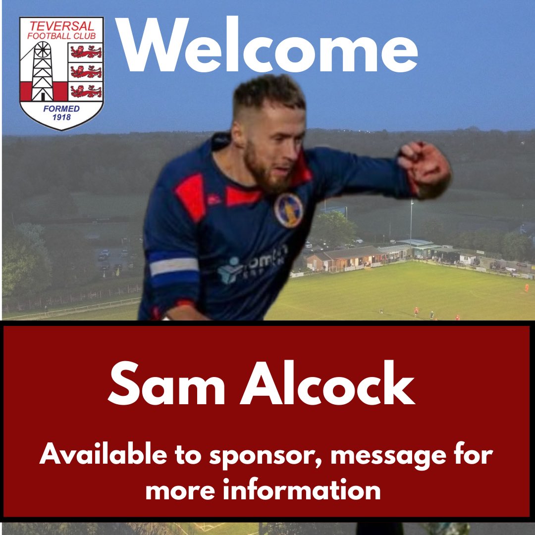 TeversalFC (@teversalfc) on Twitter photo ๐จ ๐ฆ๐๐๐ก๐๐ก๐ ๐๐๐๐ฅ๐ง ๐จ
Weโre delighted to announce the signing of Sam Alcock, Ex- Rainworth MW, South Normanton & Shirebrook Town! ๐
A massive additionโ Sam chose us over several other clubs, weโre buzzing to have him at the Tomlin Personnel Park๐ชโฝ
Welcome ๐ดโซ๏ธ ๐จ ๐ฆ๐๐๐ก๐๐ก๐ ๐๐๐๐ฅ๐ง ๐จ
Weโre delighted to announce the signing of Sam Alcock, Ex- Rainworth MW, South Normanton & Shirebrook Town! ๐
A massive additionโ Sam chose us over several other clubs, weโre buzzing to have him at the Tomlin Personnel Park๐ชโฝ
Welcome ๐ดโซ๏ธ