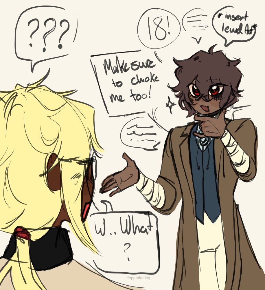DoppoDarling's tweet image. Suggestive // Uhhhhh idk got bored || #bsd #kunizai #knkdz #kunikidazai