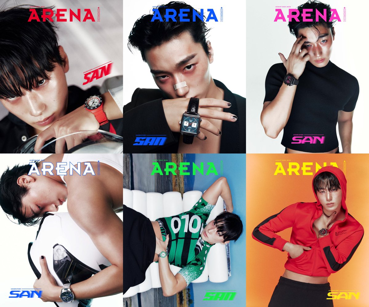 Arena Homme+ 2025年8月号🏴‍☠️ サンくん表紙の韓国雑誌 Qoo10にて