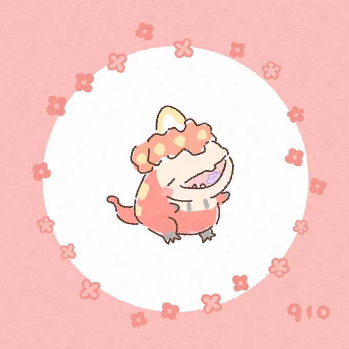 No.910 アチゲータ #Pokémon