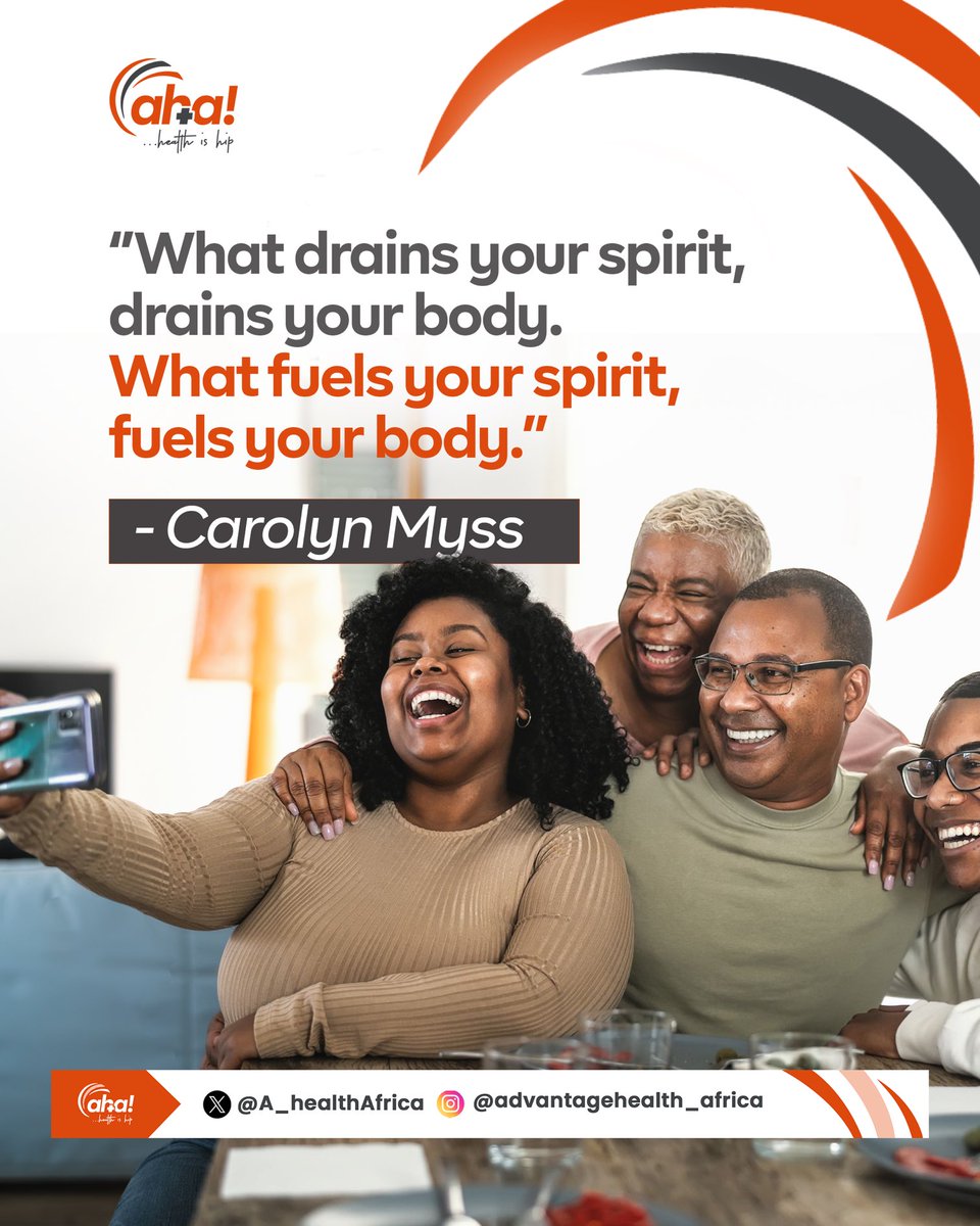 Aha! (@a_healthafrica) on Twitter photo When your spirit thrives, your body does too.
Remember to nourish your soul and body for total wellness this week.❤️
#mondaymotivation When your spirit thrives, your body does too.
Remember to nourish your soul and body for total wellness this week.❤️
#mondaymotivation