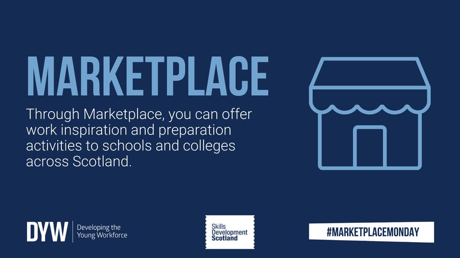 Through Marketplace, educators can discover employer-led sessions and work experiences that inspire and prepare pupils for the world of work.

 Explore opportunities: dyw.scot/digital-resour…

#MarketplaceMonday #DYWScot