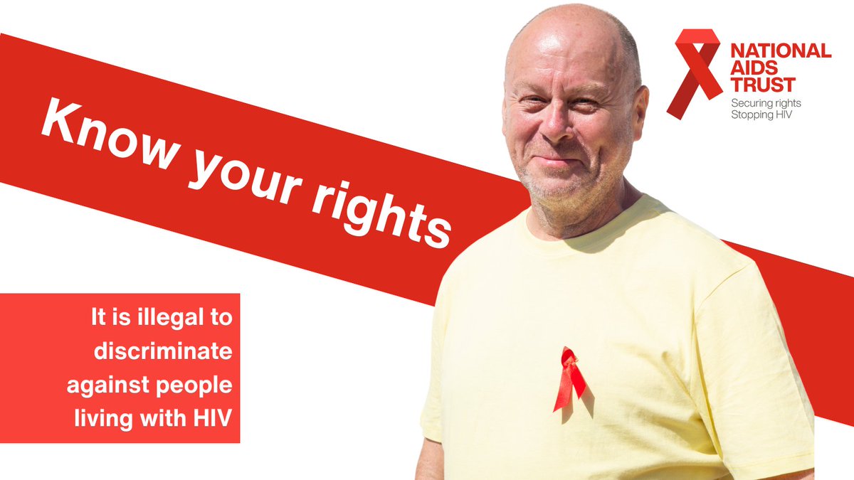 NAT_AIDS_Trust's tweet image. If you're living with #HIV, it is so important to know how you are protected by the law.
It is illegal to discriminate against people living with HIV, and your status is protected by #dataprotection legislation.
Find out more on our website:
nat.org.uk/about-hiv/hiv-…