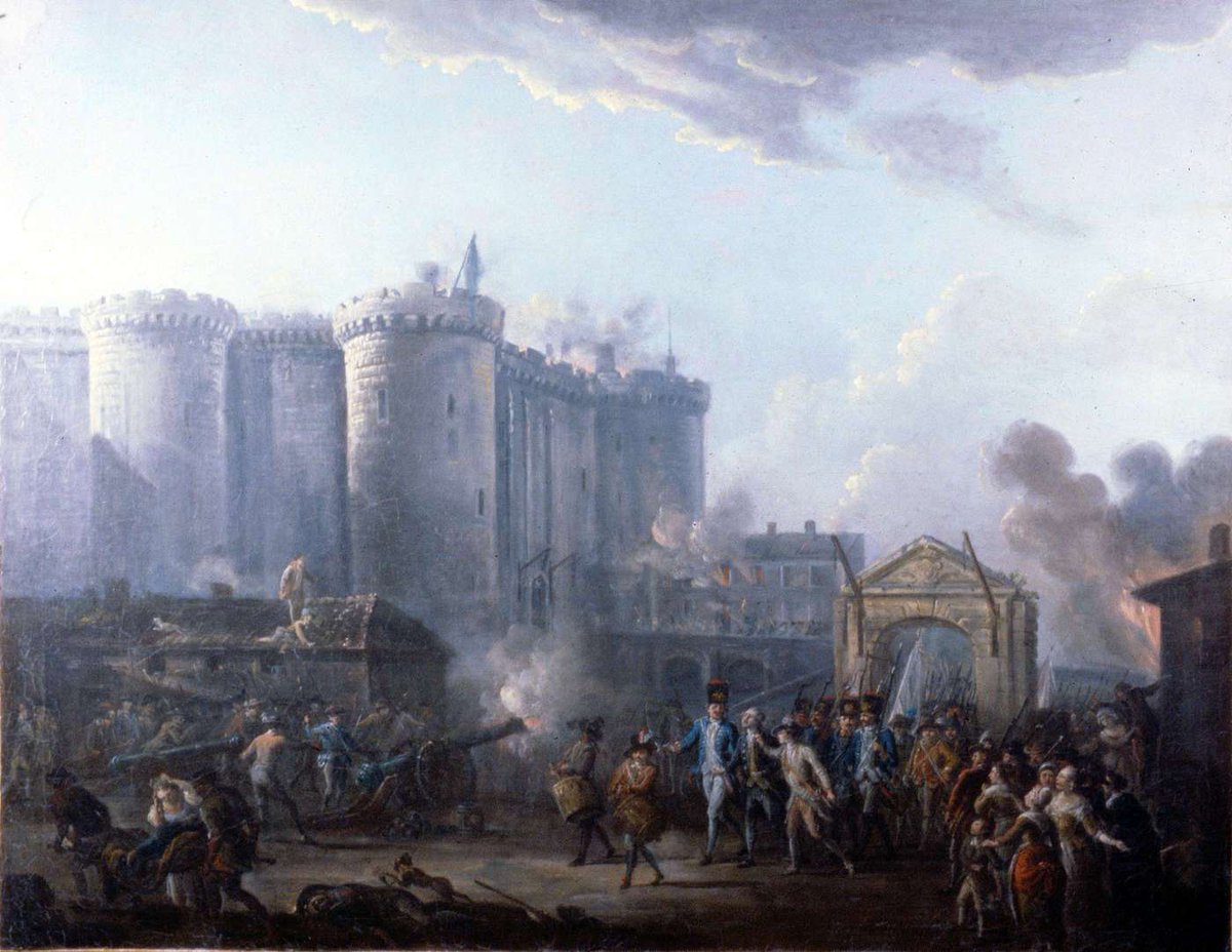HistoryofWarMag's tweet image. 🇫🇷14 July 1789🇫🇷 - On this day, revolutionary insurgents stormed the Bastille armoury and prison after four hours of fighting. Although scheduled for demolition, the fortress had become a symbol of monarchical power. 14 July continues to be a national holiday in France.