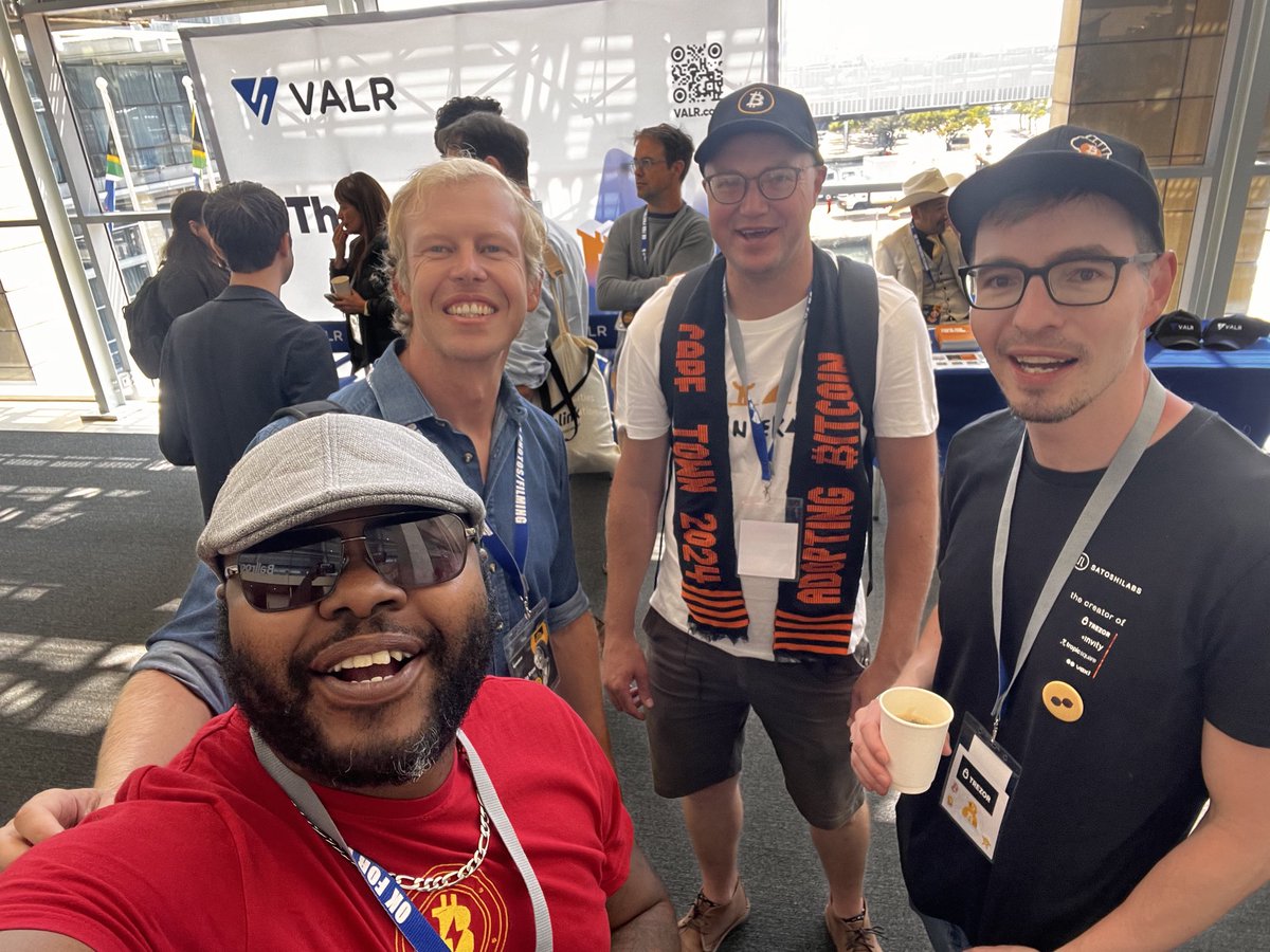 OKIN | Nikolai Tjongarero (@okin_17) on Twitter photo First Bitcoin Conference where I was a Speaker, only one from Namibia 🇳🇦,& I got to meet these legends for the 1st time 🦾
That 1st <a href="/abcptza/">Adopting Bitcoin Cape Town</a> was definitely a game changer for myself & <a href="/EasySats_/">EasySats | Namibia | Bitcoin</a>
cc <a href="/craigraw/">Craig Raw 🐦</a> <a href="/ThinusXpressed/">Thinus Mouton 🧡⚡ 🇿🇦</a> <a href="/JosefTetek/">Josef Tětek</a> First Bitcoin Conference where I was a Speaker, only one from Namibia 🇳🇦,& I got to meet these legends for the 1st time 🦾
That 1st <a href="/abcptza/">Adopting Bitcoin Cape Town</a> was definitely a game changer for myself & <a href="/EasySats_/">EasySats | Namibia | Bitcoin</a>
cc <a href="/craigraw/">Craig Raw 🐦</a> <a href="/ThinusXpressed/">Thinus Mouton 🧡⚡ 🇿🇦</a> <a href="/JosefTetek/">Josef Tětek</a>
