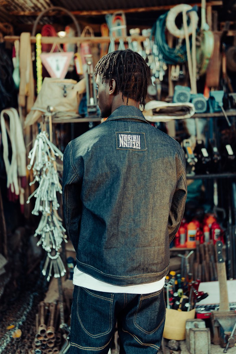 NairobiNnoize's tweet image. MBOKA DENIM SET; An ode to Nairobi’s relentless hustle and the bold spirit of nganya culture.
Tailored from premium blue selvedge denim, with signature brown stitching that echoes precision, pride, and artisanal care.
.
Available now for preorder in all three colours.