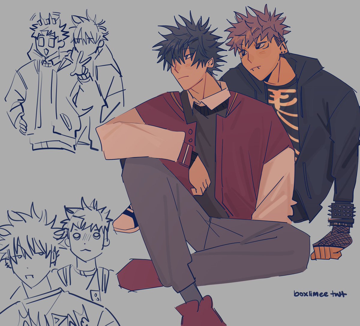 My itafushi offerings

#jjk #jujutsukaisen #itafushi #megumi #fushiguro #yuji #itadori