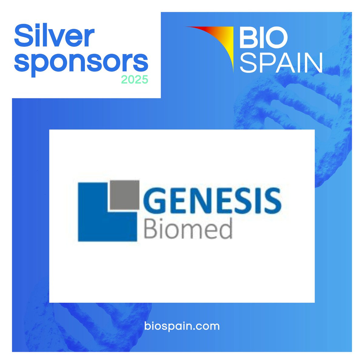 BIOSPAIN_AseBio's tweet image. We welcome @Genesis_Biomed as a Silver sponsor of #BIOSPAIN2025!
➡️For more information, visit genesis-biomed.com
➡️More information about BIOSPAIN: biospain.com