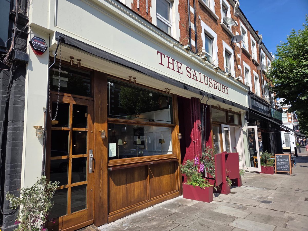 NLondonCAMRA's tweet image. The Salusbury pub in Queen’s Park NW6 has reopened after an extensive refurbishment. Same layout, right half for dining - full menu from 16 July. Left half and central bar - drinking area with a bar menu. Cask lines removed. Very busy on opening evenings.