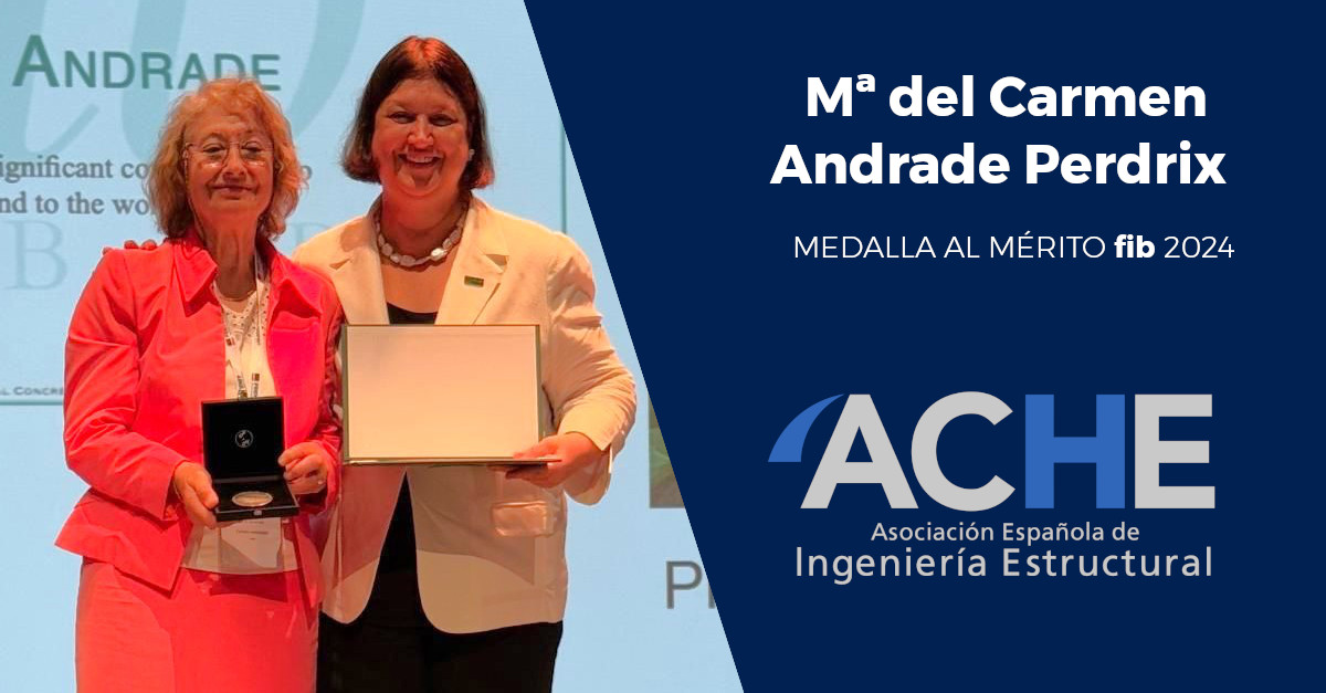 🔬🏅 La Dra. Mª Carmen Andrade recibe la Medalla al Mérito #fib  2024 por su destacada labor en durabilidad y corrosión del hormigón. ¡Reconocimiento mundial a una carrera ejemplar! 👏 
#fib2024 #ACHE #IngenieríaCivil #CIMNE #MujeresEnLaCiencia