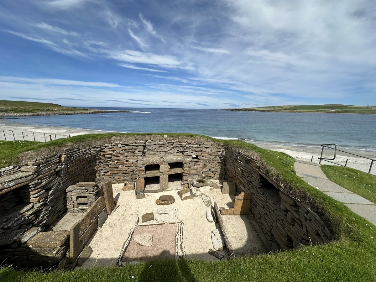 OrkneyUncovered's tweet image. Skara Brae structure 1. It’s going to be another hot day 😎.