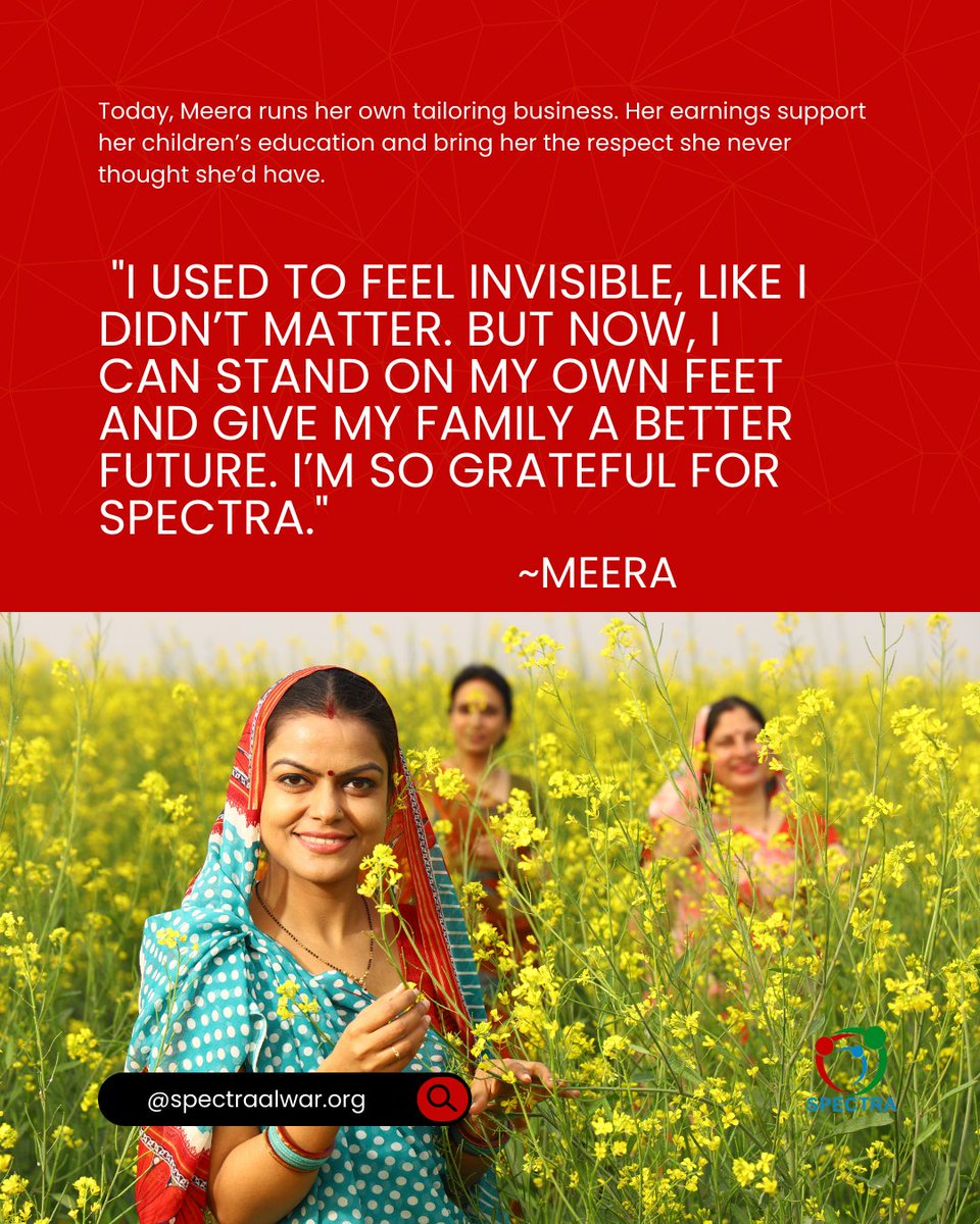 When a woman is empowered, an entire village rises🌱✨
At SPECTRA, we believe that giving women the tools, skills, and opportunities they deserve doesn’t just transform individual lives - it uplifts whole communities🙌🏻🤝🏻
#WomenEmpowerment #spectraorganisation