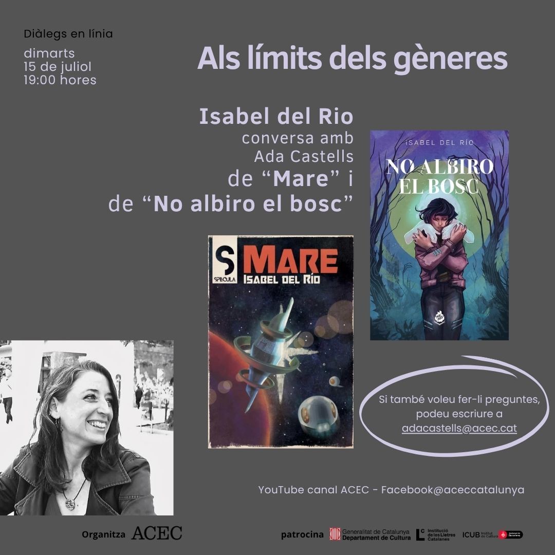 Aquest dimarts, 15 de juliol, @miransaya presentarà els seus llibres 'No albiro el bosc' (<a href="/MaiMesLlibres/">Mai Més</a>) i 'Mare' (<a href="/SpeculaLlibres/">Spècula</a>), en conversa amb @adecastells. Amb l'ajut de <a href="/lletres/">Lletres catalanes</a>