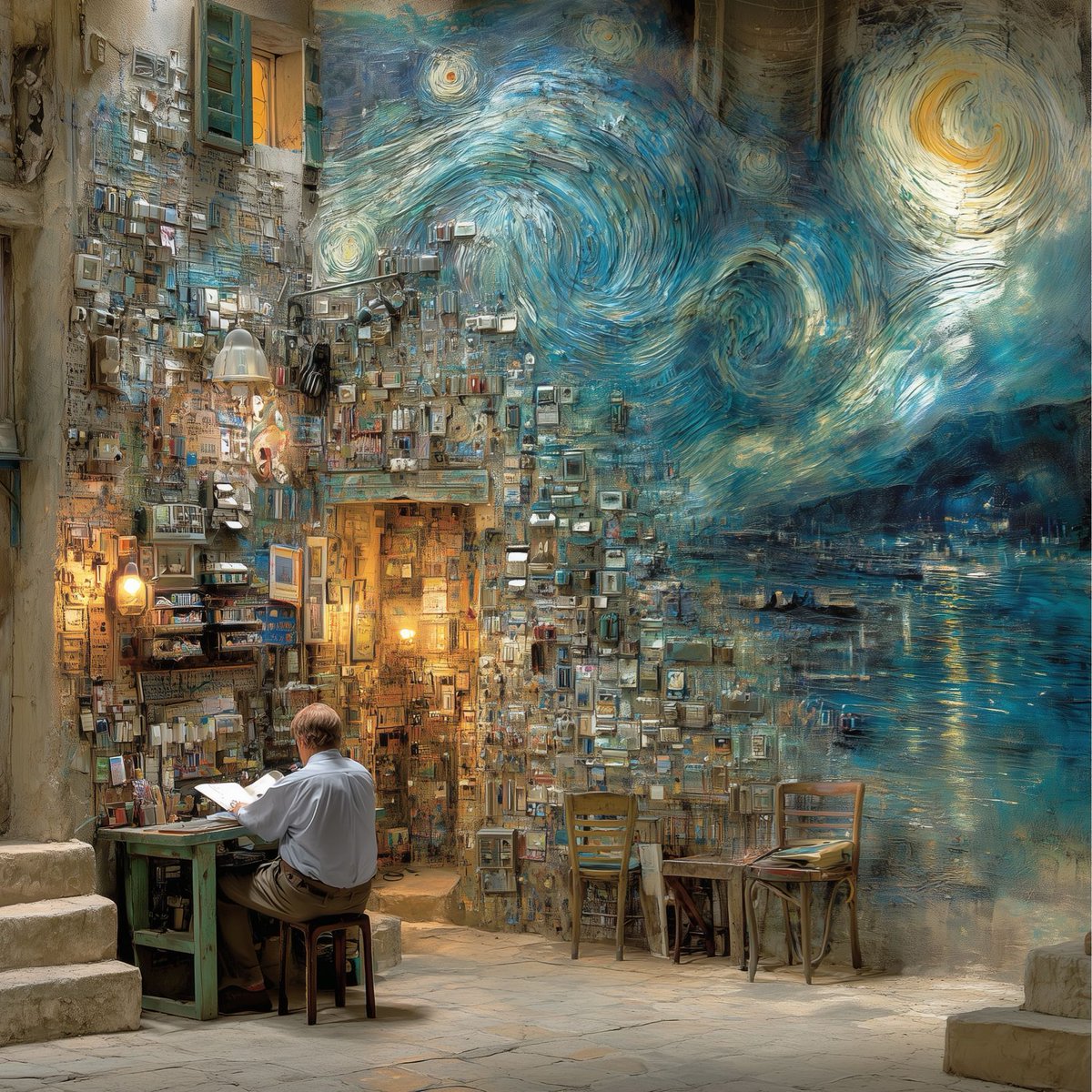 “If you hear a voice within you say,  “you cannot paint,” then by all means paint and that voice will be silenced”
#writing #painting
Vincent Van Gogh
Art by Leonardo Di Aetherhart