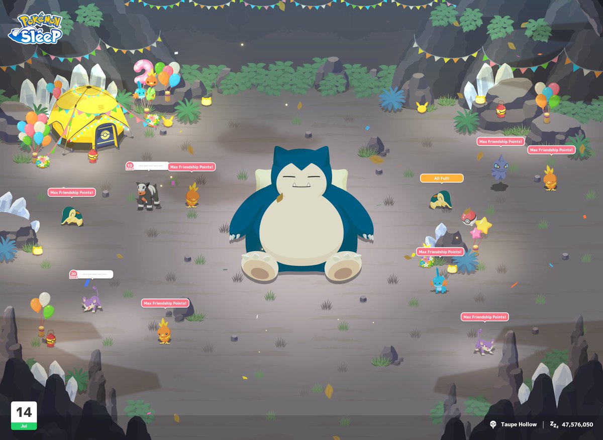 FlexMuscleASMR's tweet image. FIRST SESSION OF THE EVENT 🥳
#PokemonSleep2nd #PokemonSleep