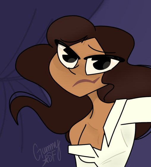 GummyASF_'s tweet image. A drawing of Riya I made… Like a month ago… Because I love drawing Riya 💛