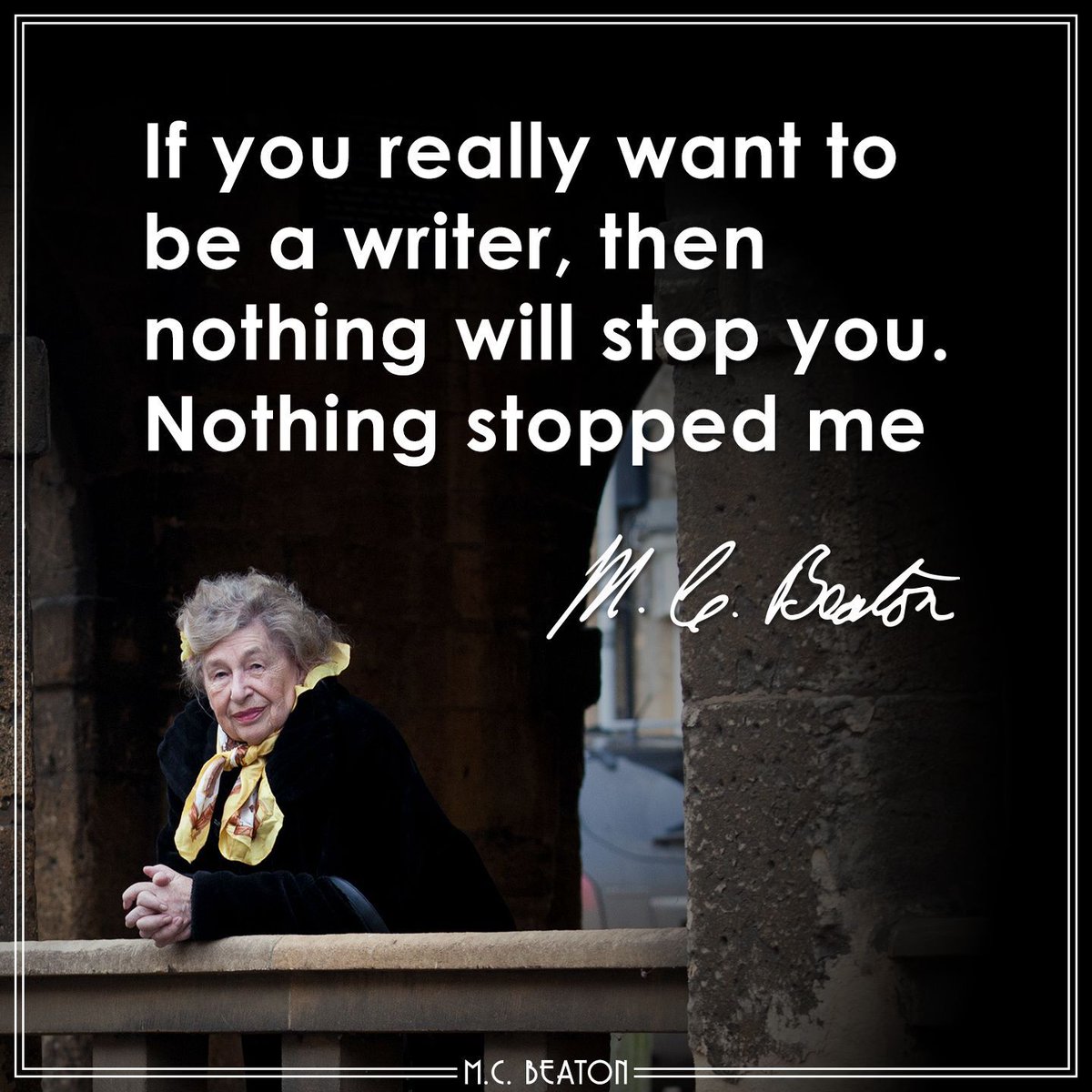 M.C. Beaton was 42 when she published her first book - it's never to late to try something new!