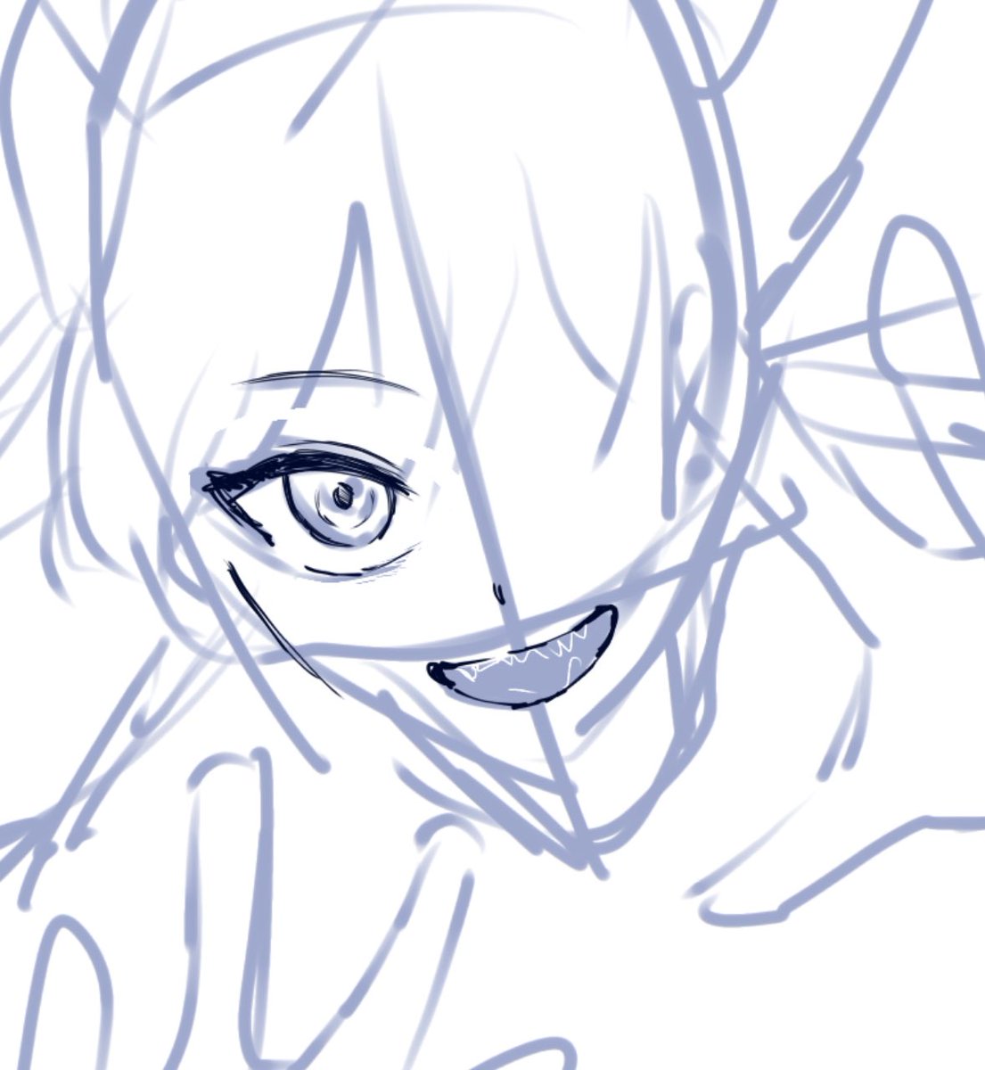 46sh_'s tweet image. 超絶可愛い下描きあったから見て