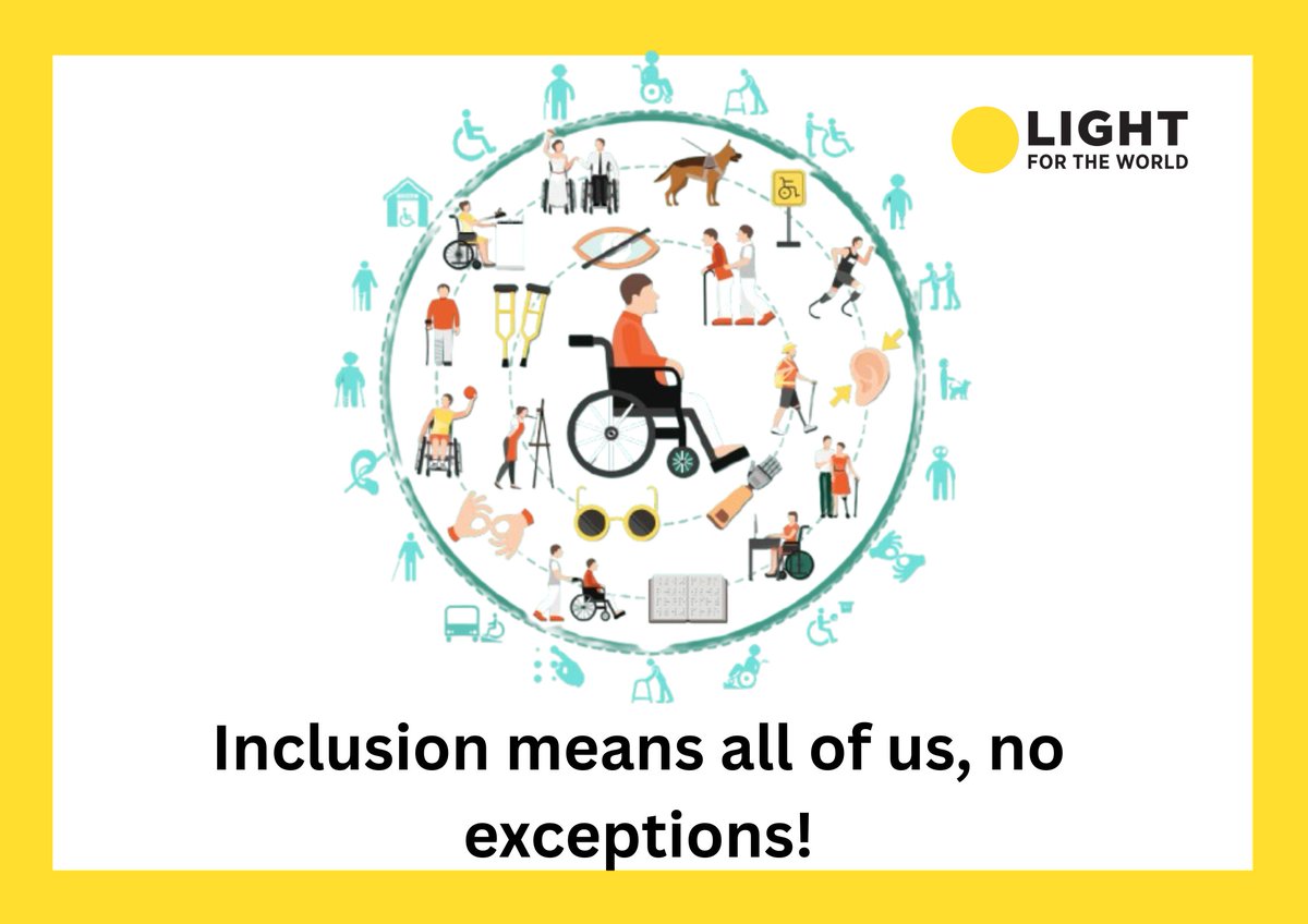 LftWUG's tweet image. At Light for the World, we believe inclusion isn’t charity it’s a right. Inclusion means creating spaces where persons with disabilities don’t just show up they belong, are heard, respected, & empowered.
Disability inclusion is not optional it’s justice. Are you standing for it?