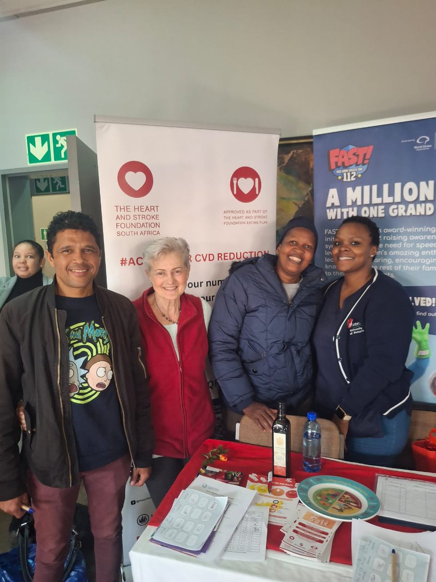 Our Johannesburg team out at Sungardens Palliative Care open day for community outreach🧠❤️

#StrokeActionNow #HSFSA #CVDREDUCTION