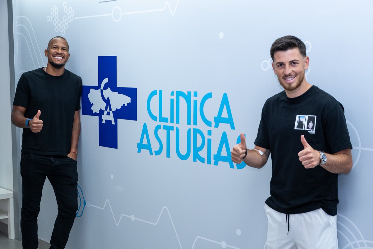 Todo 🆗 por Clinica Asturias 

#RealOviedo 🔵⚪️
#PretemporadaRO