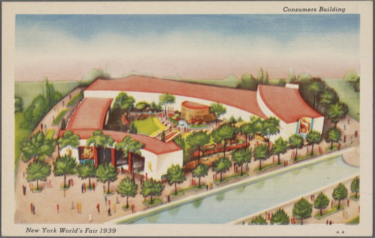 HumanoidHistory's tweet image. Greetings from the New York World's Fair, 1939. Via @nypl.