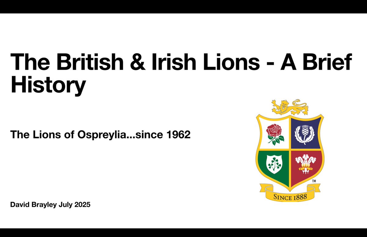 davidbrayley's tweet image. Busy week this week, all things British & Irish Lions @lionsofficial
Am giving talks for all 7 of the @CommunityOsprey @ospreys on Lions that have come from Ospreys region over the years. Been a joy unearthing stories behind some of the most gifted players to wear a Lions shirt