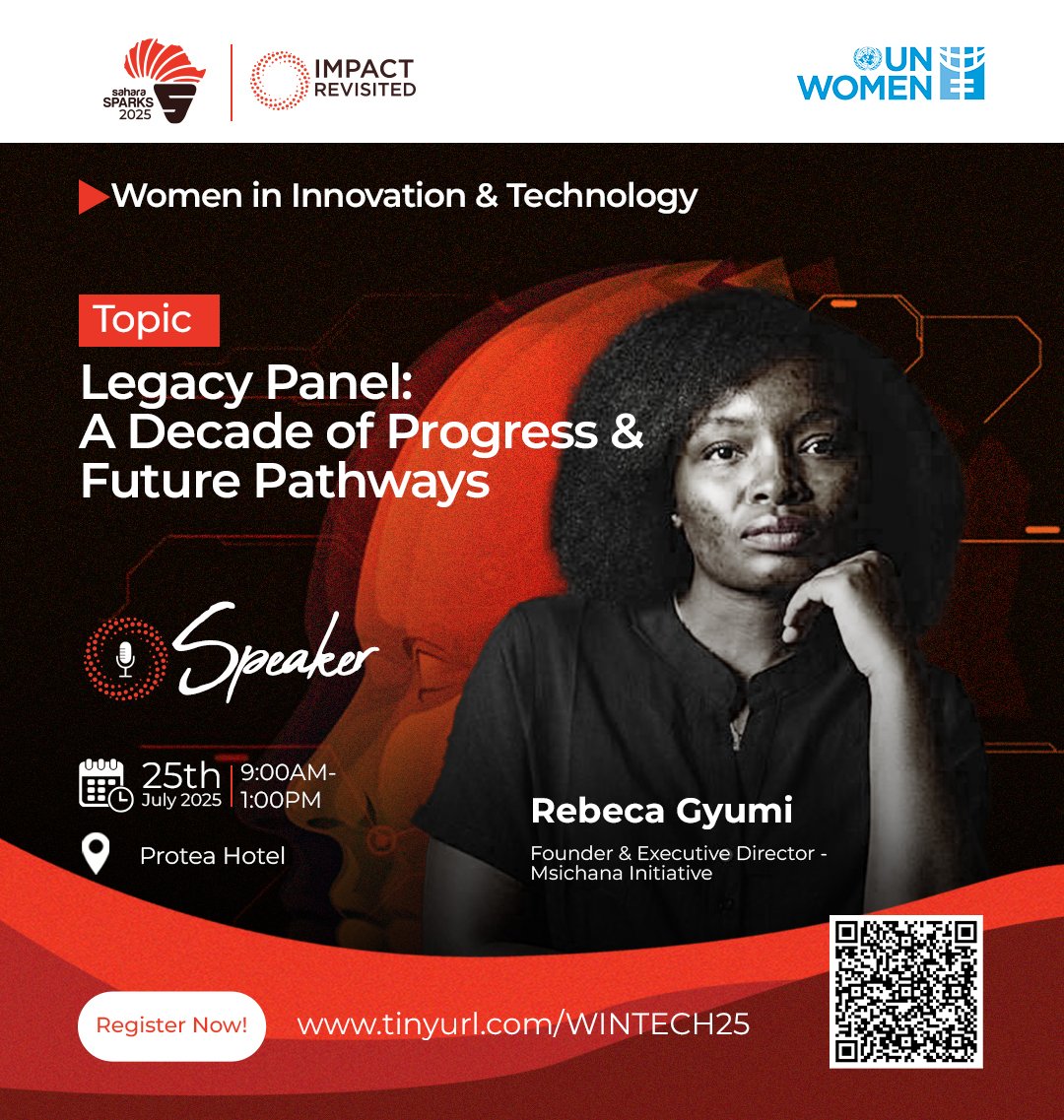 Excited to have <a href="/RebecaGyumi/">Kyoga</a> Founder of <a href="/MsichanaUwezo/">Msichana Initiative</a>, join our Legacy Panel: A Decade of Progress &amp; Future Pathways. Her leadership in advancing girls' rights &amp; women empowerment in Tanzania brings powerful insights! 
Don't miss this!
#SaharaSparks2025
#ImpactRevisited