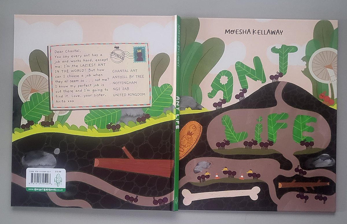 Mat_at_Brookes's tweet image. Meet Anita, possibly the world’s laziest ant — but also the most curious. In @MoeshaKellaway @books_rocket #AntLife, we follow our unlikely explorer as she wriggles out of work and sets off in search of the perfect job (and maybe herself, too). For fans of the super #SlugLife!