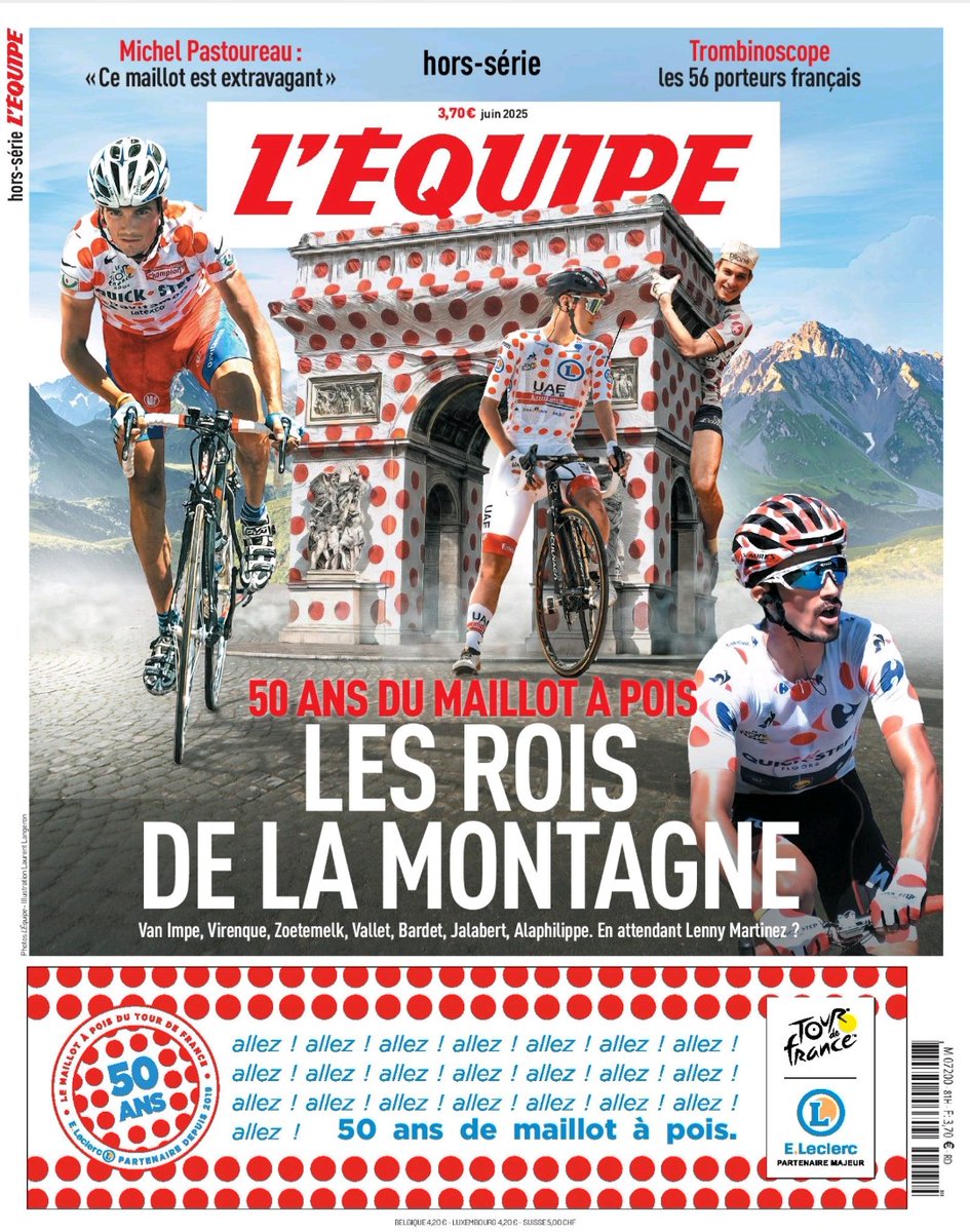 Anouk Corge (@anouknouk) on Twitter photo Étape de poids côté grimpette sur <a href="/LeTour/">Tour de France™</a>, Hors Série de pois by <a href="/lequipe/">L'Équipe</a> toujours disponible.
<a href="/amaurysport/">A.S.O.</a>
<a href="/mgurtler/">matthias gurtler</a>
<a href="/lgauthier3/">Laurence Gauthier</a>
<a href="/jcbassignac/">jcbassignac</a> Étape de poids côté grimpette sur <a href="/LeTour/">Tour de France™</a>, Hors Série de pois by <a href="/lequipe/">L'Équipe</a> toujours disponible.
<a href="/amaurysport/">A.S.O.</a>
<a href="/mgurtler/">matthias gurtler</a>
<a href="/lgauthier3/">Laurence Gauthier</a>
<a href="/jcbassignac/">jcbassignac</a>