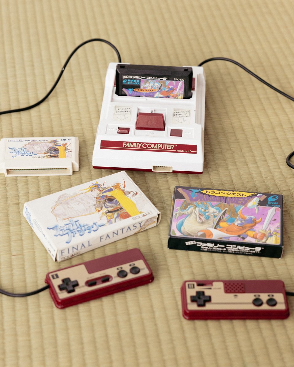 squareenix_jp's tweet image. 【7/15は #ファミコンの日🎮】
42年前の今日はファミリーコンピュータが発売された日だそうですね!
みなさんの思い入れのあるゲームや、ファミコンにまつわる思い出はありますか?
コメントでぜひ聞かせてください💬✨