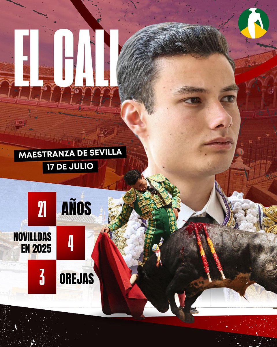 🔥 ¡<a href="/_elgali/">EL GALI</a> llega a Sevilla!

🤩 El novillero de la Escuela Taurina de Málaga hará el paseíllo este jueves en la Real Maestranza de Caballería de Sevilla, en la tercera del Ciclo de Promoción nocturno.

🐂 A las 21:00h, con novillos de Las Monjas.