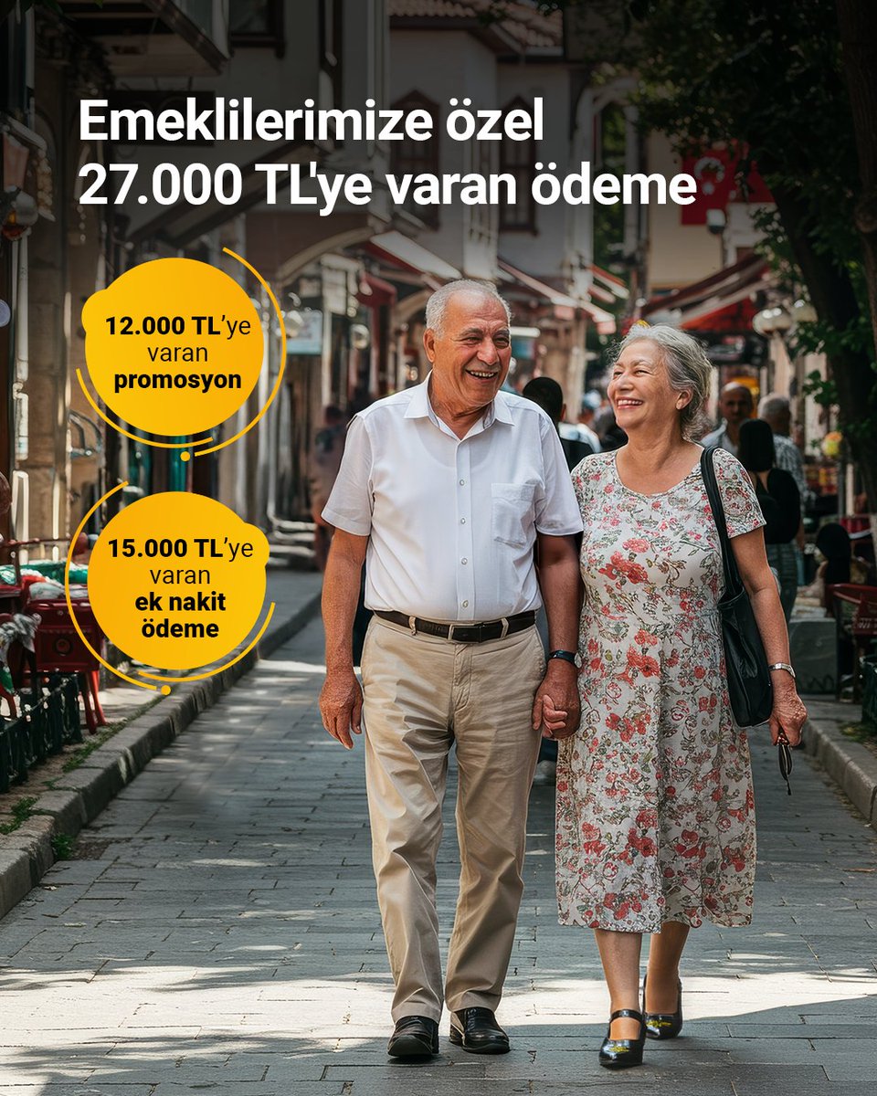 Maaşını VakıfBank’a taşıyan SGK emeklilerine özel 27.000 TL'ye varan ödeme. Detaylı bilgi için vakifbank.com.tr web sitemizi ziyaret edebilirsiniz. #DaimaSeninle