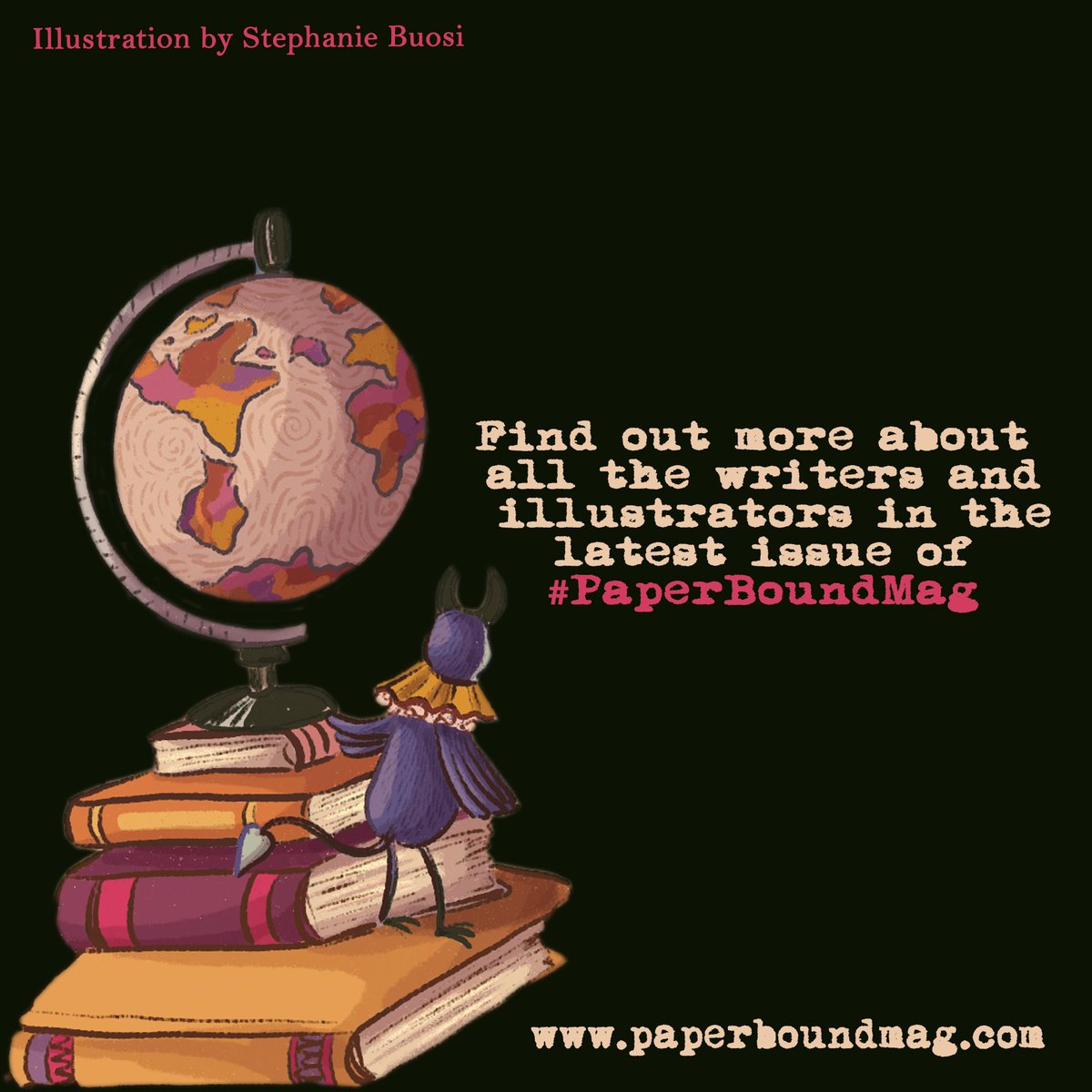 PaperboundMag's tweet image. We love sharing glimpses of the wonderful writers & illustrators featuring in our current issue, like today's illustration by Stephanie Buosi🧡
With over 50 pages of content, writing tips, book reviews & more, check out the LIGHT & DARK issue free now👇
paperboundmag.com/issues