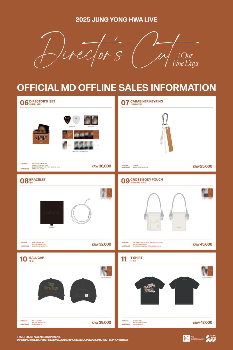 Notice] 2025 JUNG YONG HWA LIVE 'Director's Cut: Our Fine Days