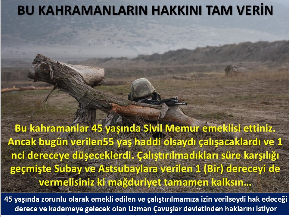 Murat ÖNÜR (@muratnr3) on Twitter photo #UzmanÇavuş
#UzmanÇavuşlar
#UzmanÇavuşGeçinemiyor
#BirDereceHak
<a href="/RTErdogan/">Recep Tayyip Erdoğan</a>
<a href="/tcsavunma/">T.C. Millî Savunma Bakanlığı</a>
<a href="/hulusiakarmedya/">Hulusi AKAR</a>
<a href="/Akparti/">AK Parti</a>
<a href="/nacibostanci/">M. Naci Bostancı</a>
<a href="/akbasogluemin/">Av. M.Emin AKBAŞOĞLU 🇹🇷</a>
<a href="/AliYerlikaya/">Ali Yerlikaya</a>
<a href="/UlviYonter/">Dr.İzzet Ulvi YÖNTER</a>
<a href="/dbdevletbahceli/">Devlet Bahçeli</a>
<a href="/MHP_Bilgi/">MHP</a>
<a href="/mustafaelitas/">Mustafa Elitaş</a>
<a href="/UlviYonter/">Dr.İzzet Ulvi YÖNTER</a>
<a href="/erkanakcay45/">Erkan Akçay</a>
<a href="/TEMUD_2024/">TEMUD Türkiye Emekli Uzman Erbaşlar Derneği</a>
<a href="/alitilkici38/">Ali Tilkici 🇹🇷</a>
<a href="/HMBakanligi/">T.C. Hazine ve Maliye Bakanlığı</a> #UzmanÇavuş
#UzmanÇavuşlar
#UzmanÇavuşGeçinemiyor
#BirDereceHak
<a href="/RTErdogan/">Recep Tayyip Erdoğan</a>
<a href="/tcsavunma/">T.C. Millî Savunma Bakanlığı</a>
<a href="/hulusiakarmedya/">Hulusi AKAR</a>
<a href="/Akparti/">AK Parti</a>
<a href="/nacibostanci/">M. Naci Bostancı</a>
<a href="/akbasogluemin/">Av. M.Emin AKBAŞOĞLU 🇹🇷</a>
<a href="/AliYerlikaya/">Ali Yerlikaya</a>
<a href="/UlviYonter/">Dr.İzzet Ulvi YÖNTER</a>
<a href="/dbdevletbahceli/">Devlet Bahçeli</a>
<a href="/MHP_Bilgi/">MHP</a>
<a href="/mustafaelitas/">Mustafa Elitaş</a>
<a href="/UlviYonter/">Dr.İzzet Ulvi YÖNTER</a>
<a href="/erkanakcay45/">Erkan Akçay</a>
<a href="/TEMUD_2024/">TEMUD Türkiye Emekli Uzman Erbaşlar Derneği</a>
<a href="/alitilkici38/">Ali Tilkici 🇹🇷</a>
<a href="/HMBakanligi/">T.C. Hazine ve Maliye Bakanlığı</a>