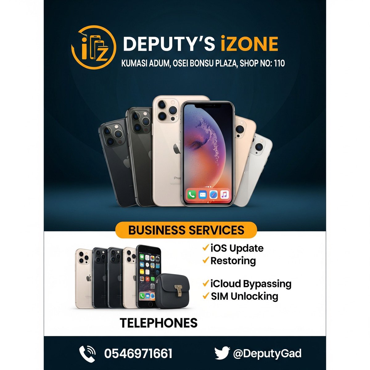 DeputyGad's tweet image. DEPUTY’s iZONE
12 64 GB AVAILABLE
COMES WITH BOX AND ACCESSORIES
SWEET DEALS
KSI-ADUM (INSIDE OSEI BONSU PLAZA-CLOSE TO BOSS FM)
📞 0546971661
Falaaa deals today, kindly retweet for me.