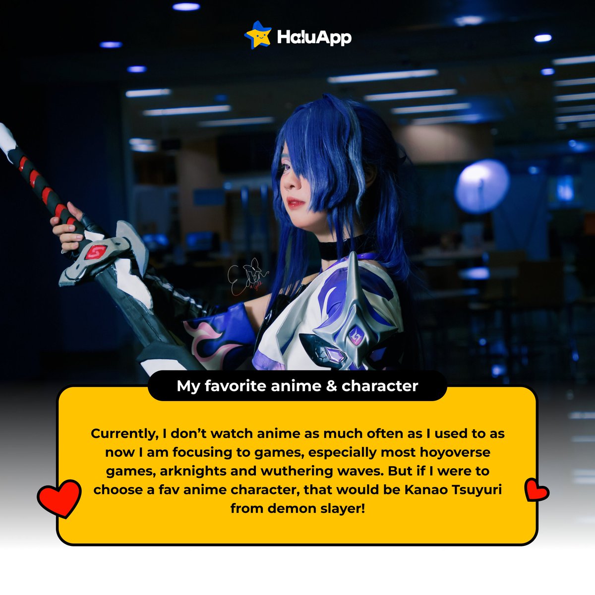 HaluAppOfficial's tweet photo. Yuk yang mau kenalan sama Kak Eden lebih lanjut, langsung swipe aja. 
Jangan lupa dukung Kak Eden juga di HaluApp ⭐🎉

#edenofgold #haluapp #halustar #halusquad #temanhaluapp#creator #anime #animeindonesia #wibu #wibuindonesia#game #cosplay #cosplayindonesia https://t.co/thqm7IB8RQ